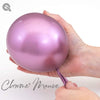 11 inch Chrome Mauve Balloons with Helium and Hi Float