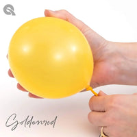 11 inch Qualatex Goldenrod Latex Balloons with Helium and Hi Float