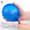 11 inch Qualatex Pearl Sapphire Blue Latex Balloons Helium Hi Float