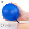 11 inch Qualatex Dark Blue Latex Balloons with Helium and Hi Float