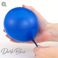 11 inch Qualatex Dark Blue Latex Balloons with Helium and Hi Float