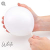 11 inch Qualatex White Latex Balloons with Helium and  Hi Float