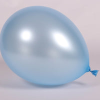 11 inch Sempertex Satin Blue Latex Balloons with Helium and Hi Float