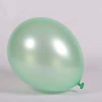 11 inch Sempertex Satin Green Latex Balloons with Helium and Hi Float