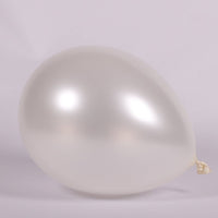 11 inch Sempertex Satin White Pearl Latex Balloons with Helium Hi Float