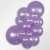 11 inch Sempertex Satin Lilac Latex Balloons with Helium and Hi-Float