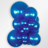11 inch Sempertex Metallic Blue Latex Balloons with Helium Hi Float
