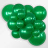 11 inch Sempertex Metallic Green Latex Balloons with Helium Hi Float
