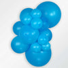 11 inch Sempertex Neon Blue Latex Balloons with Helium and Hi Float