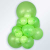 11 inch Sempertex Neon Green Latex Balloons with Helium and Hi Float