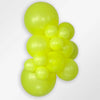11 inch Sempetex Neon Yellow Latex Helium Balloon with Helium Hi Float