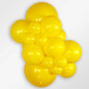 36 inch Sempertex Round Yellow Latex Balloons with Helium and Weight