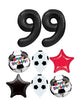 Soccer Ball Stars Black Number Pick An Age Birthday Balloons Bouquet