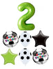 Soccer Balls Happy Birthday Pick An Age Green Number Balloons Bouquet