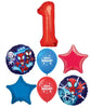 Spidey Amazing Friends Red Number Pick An Age Birthday Balloon Bouquet