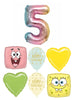 Spongebob Patrick Birthday Pick An Age Pastel Number Balloons Bouquet