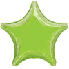 18 inch Solid Colour Lime Green Star Shape Foil Balloons with Helium