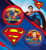 Superman Emblem Foil Birthay Balloons Set of 3 with Helium and Weight