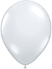 11 inch Qualatex Diamond Clear Latex Balloons with Helium and Hi Float