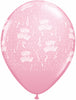 11 inch Happy Birthday Around Pink Balloons with Helium Hi Float