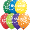 11 inch Birthday Musical Notes Balloon with Helium and Hi Float