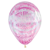 11 inch Graffiti Rose Crystal Clear Balloons with Helium and Hi Float