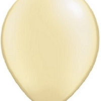 11 inch Qualatex Ivory Silk Latex Balloons NOT INFLATED