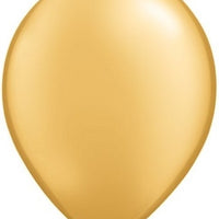 16 inch Pearl Metallic Gold Balloons with Helium and Hi Float