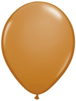 11 inch Qualatex Mocha Brown Latex Balloons NOT INFLATED