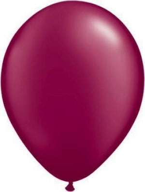 Qualatex 11 inch Pearl Burgundy Uninflated Latex Balloon