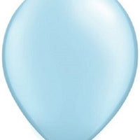 16 inch Pearl Light Blue Balloons with Helium and Hi Float