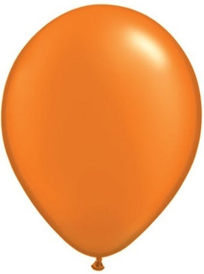 Qualatex 11 inch Pearl Mandarin Orange Uninflated Latex Balloon