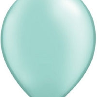 16 inch Pearl Mint Green Balloons with Helium and Hi Float