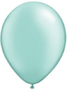 16 inch Pearl Mint Green Balloons with Helium and Hi Float