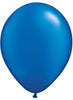 Qualatex 11 inch Pearl Sapphire Blue Uninflated Latex Balloon