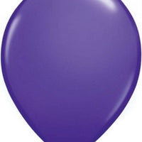 11 inch Qualatex Purple Violet Latex Balloons NOT INFLATED