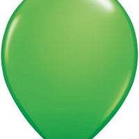 11 inch Qualatex Spring Green Latex Balloons Not Inflated
