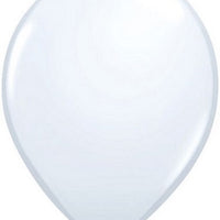 16 inch White Balloons with Helium and Hi Float