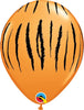 11 inch Animal Jungle Tiger Print Balloon with Helium and Hi Float