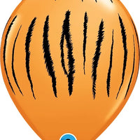 11 inch Animal Jungle Tiger Print Balloon with Helium and Hi Float