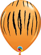 11 inch Animal Jungle Tiger Print Balloon with Helium and Hi Float