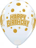 11 inch Beer Brew Happy Birthday Balloon with Helium and Hi Float