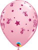 11 inch Ballerina Slippers Around Happy Birthday Balloons