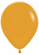 11 inch Deluxe Mustard Balloons with Helium and Hi Float