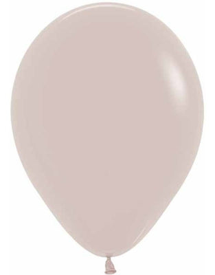 11 inch Sempertex Deluxe White Sand Balloons with Helium and Hi Float