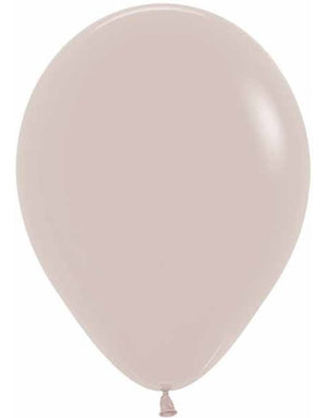11 inch Deluxe White Sand Balloons with Helium and Hi Float