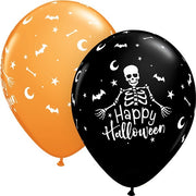 11 inch Halloween Skeleton Balloons with Helium and Hi Float