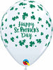 11 inch Happy St Patricks Day Balloons with Helium and Hi Float