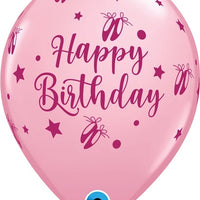 11 inch Ballerina Slippers Around Happy Birthday Balloons