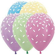 11 inch Sprinkles Balloons with Helium and Hi Float